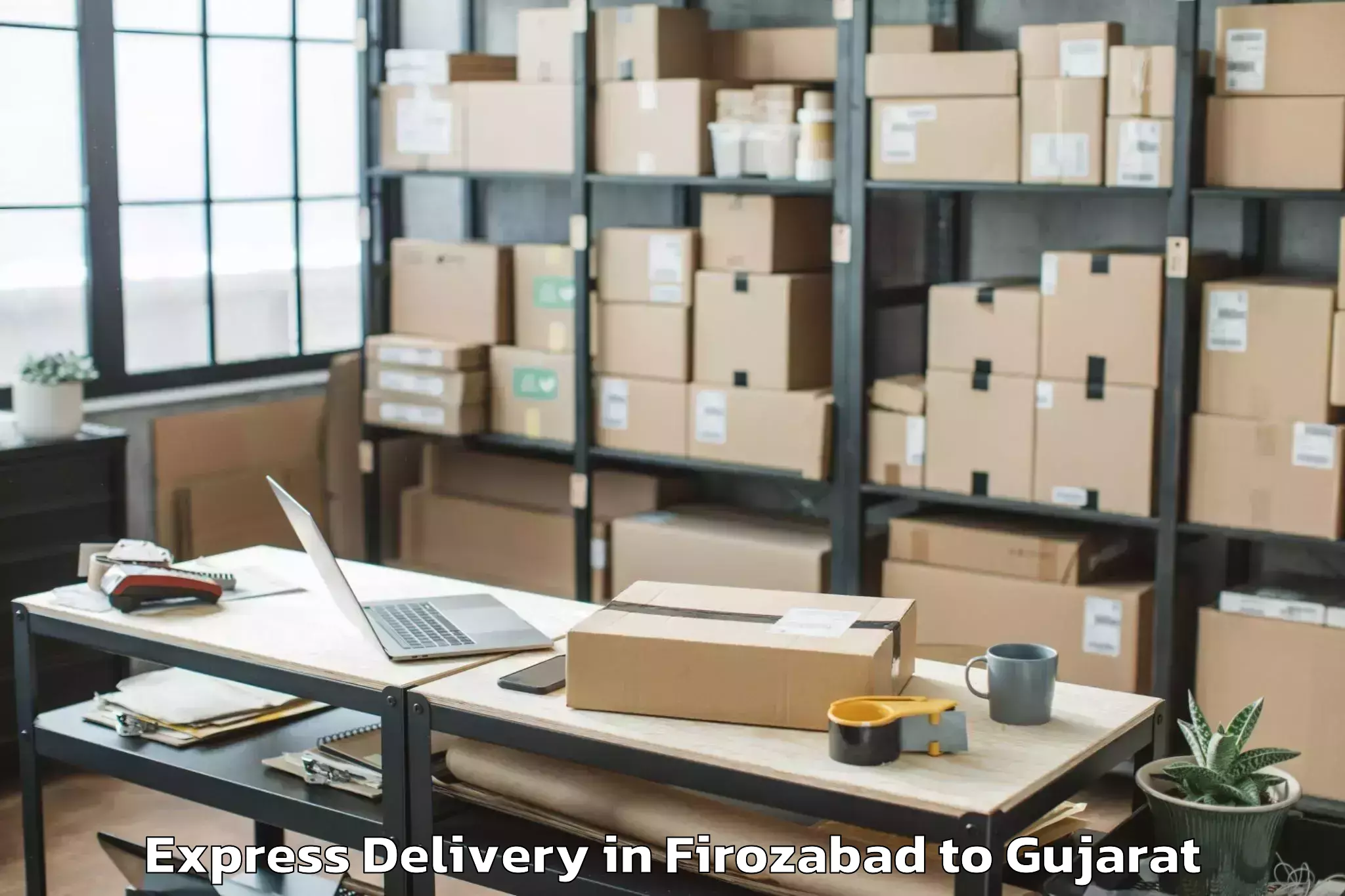 Quality Firozabad to Satlasana Express Delivery